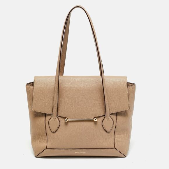 Strathberry Handbags - Strathberry Beige Leather Totes Bag